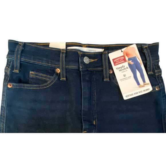 Signature by Levi Strauss High Rise Skinny Jeans Womens Size 2 NWT - Picture 3 of 6